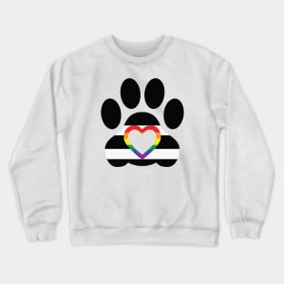 Pride Paw: LGBT Ally Pride Crewneck Sweatshirt